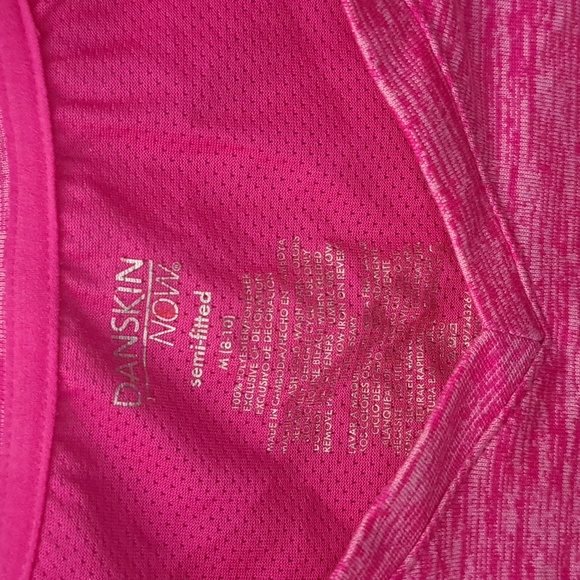 Danskin Now 2 Pcs Bundle Womens Shirt Semi Fitted Blue Short Sleeve Size Medium - Picture 4 of 10